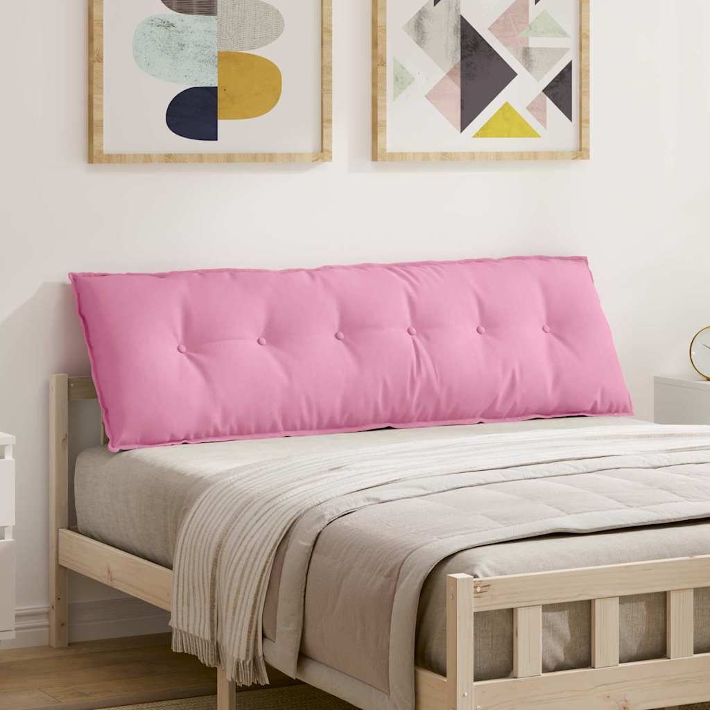 vidaXL Poduszka na plecy Różowy 160 x 19 x 50 cm materiał