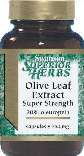 Swanson Olive Leaf Extract 500mg 120 kapsułek