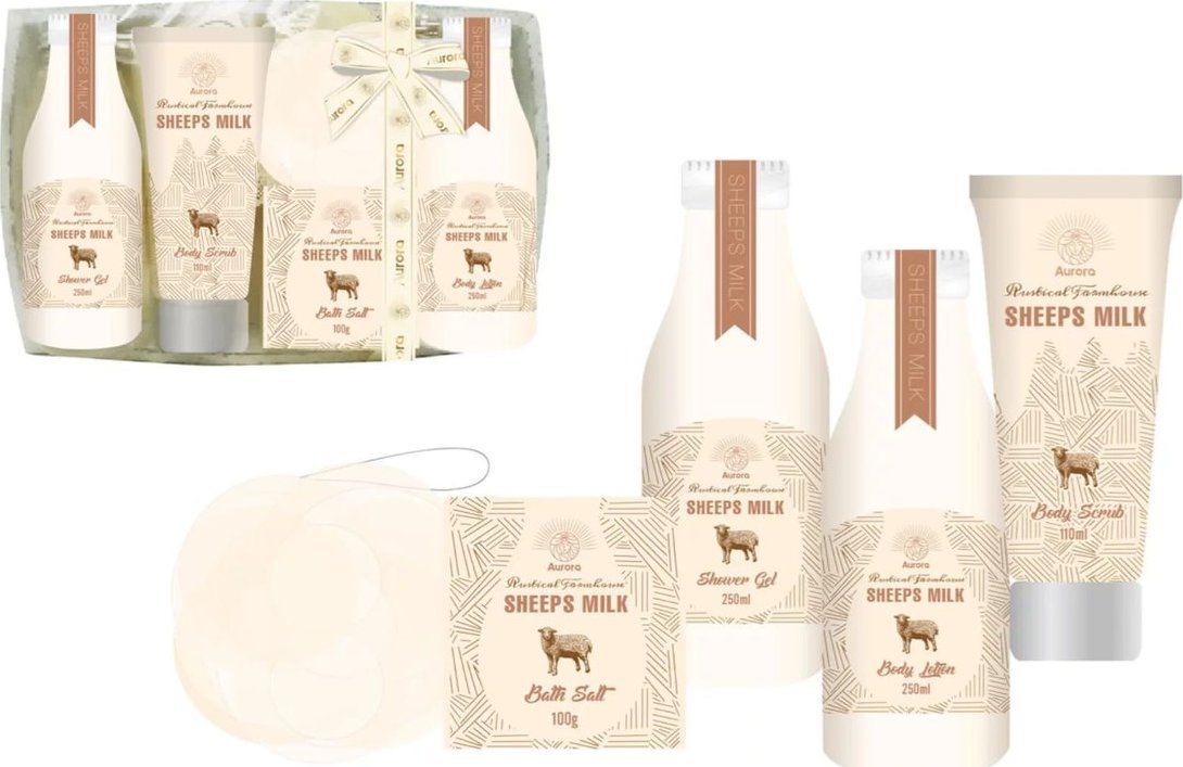 Aurora - zestaw prezentowy 5 kosmetyków do ciała zapach mleko migdałowe