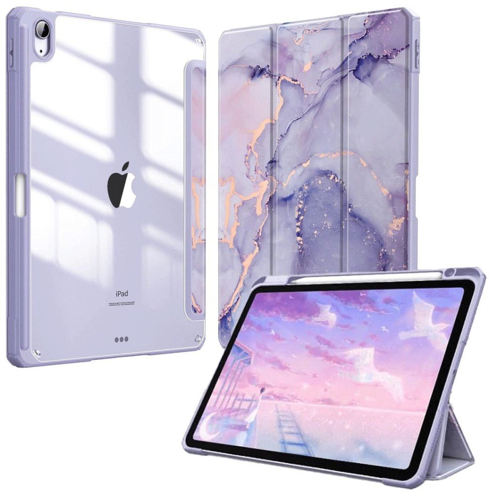 Etui Supero z Klapką do Apple iPad Air 11" 6 Gen. 2024 / iPad Air 10.9" 5 Gen. 2022 / iPad Air 10.9" 4 Gen. 2020 / iPad Air 11 2025 M3, marmurkowe fio