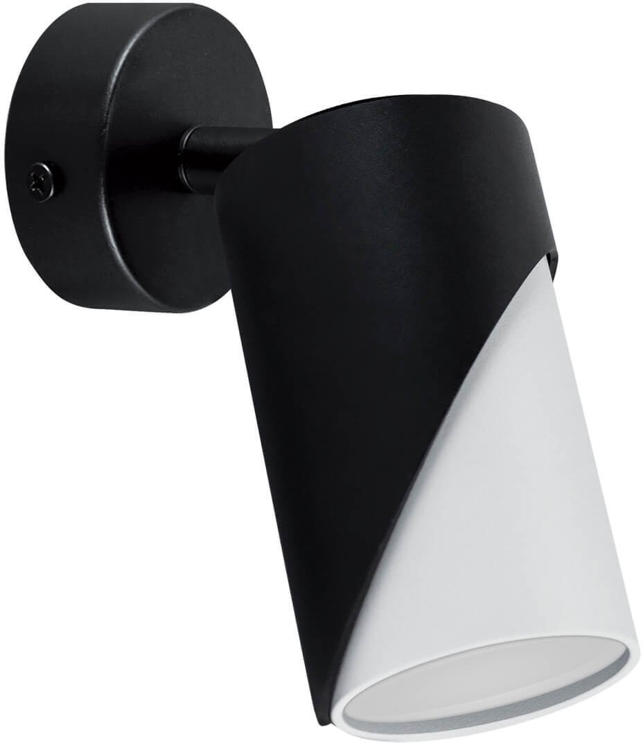 Lampa ścienna tuba Zebra 04212 Ideus do sypialni punktowa biała czarna