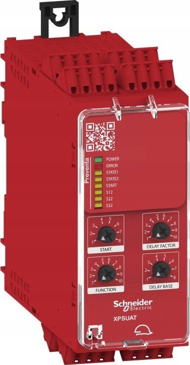 Schneider Electric Preventa XPS Universal Moduł bezpieczeństwa Kat.4 24 V AC/DC 3 Z+3 Z+1 R Zaciski sprężynowe XPSUAT13A3AC