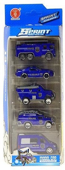 Adar Zestaw aut 5szt policja 66392