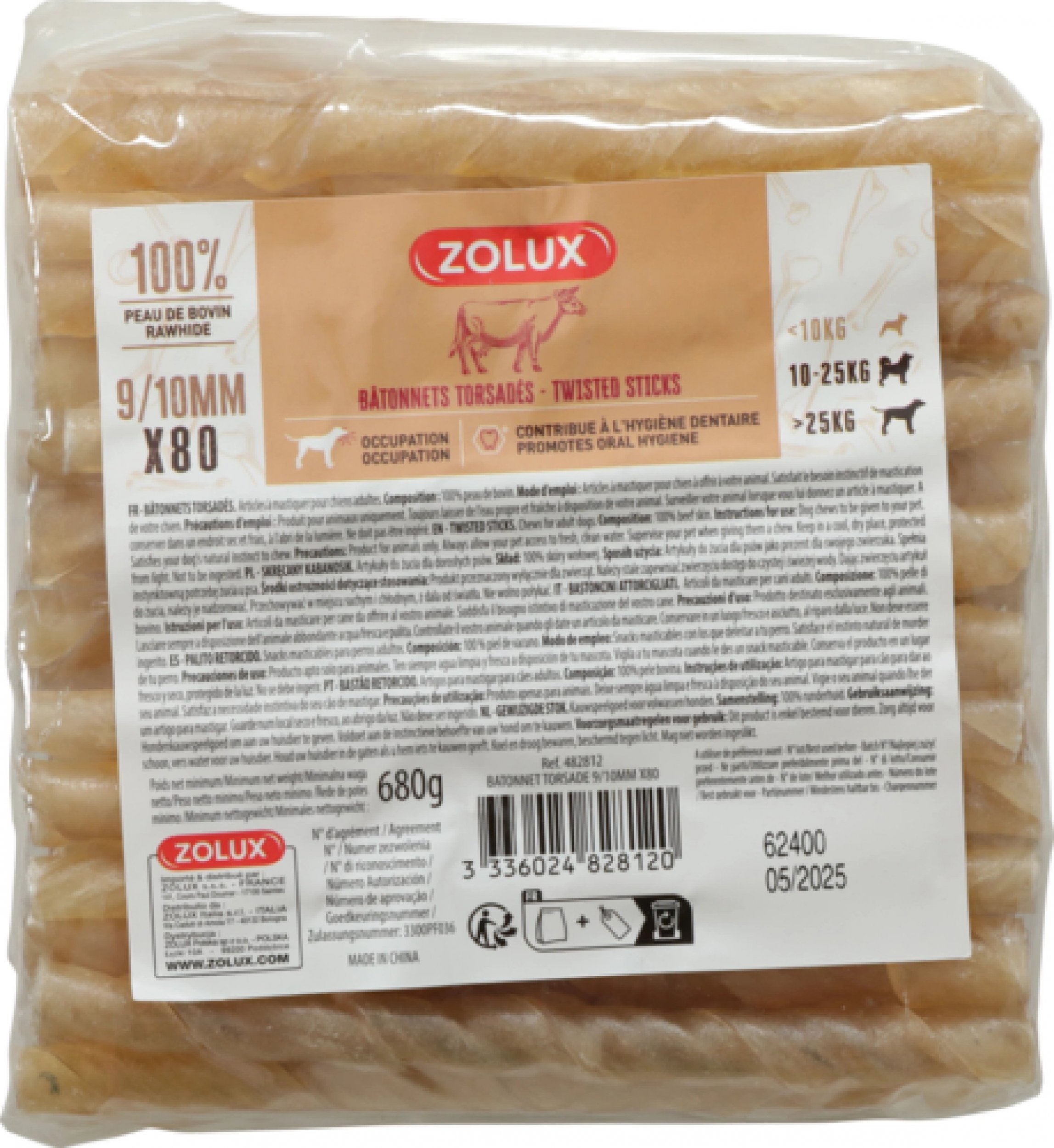 Zolux ZOLUX Skręcany kabanosik 9/10mm x 15