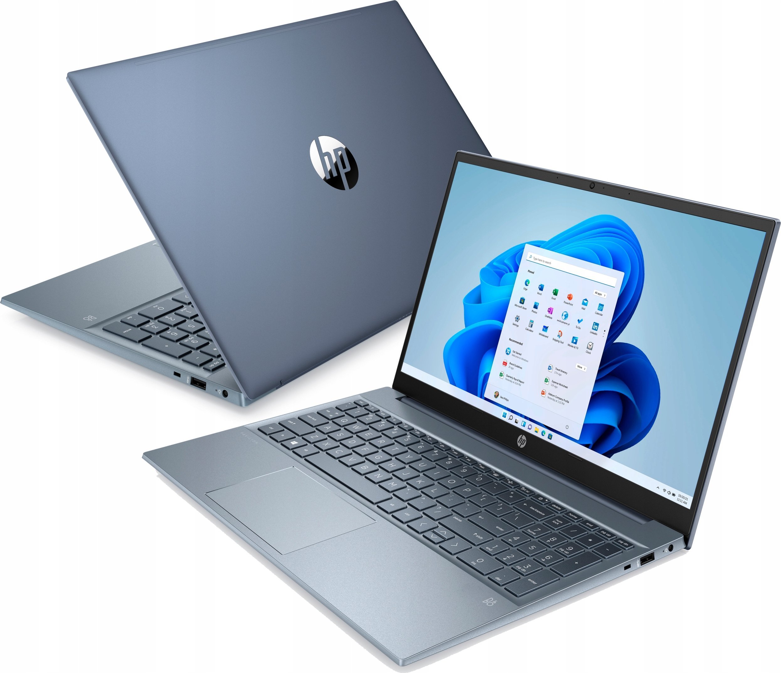 Niebieski Laptop HP 15-eh Ryzen 7 FHD 32GB RAM 2TB SSD WIN 11 364K5UA