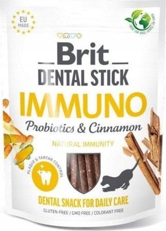 Brit Dental Stick Immuno Probiotics & Cinnamon - przysmak dla psa - 251 g