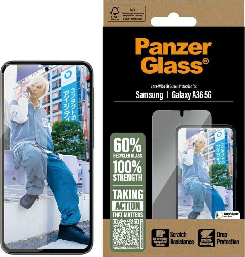 Szkło hartowane PanzerGlass Ultra-Wide Fit do Samsung Galaxy A36 5G