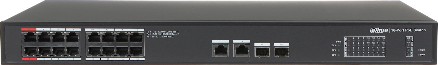 Switch Dahua Technology PFS3220-16GT-240