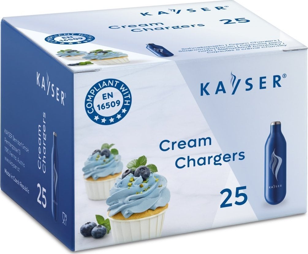 Art Naboje N2O do syfonu do bitej śmietany 7,5g Kayser 25 szt/Opk