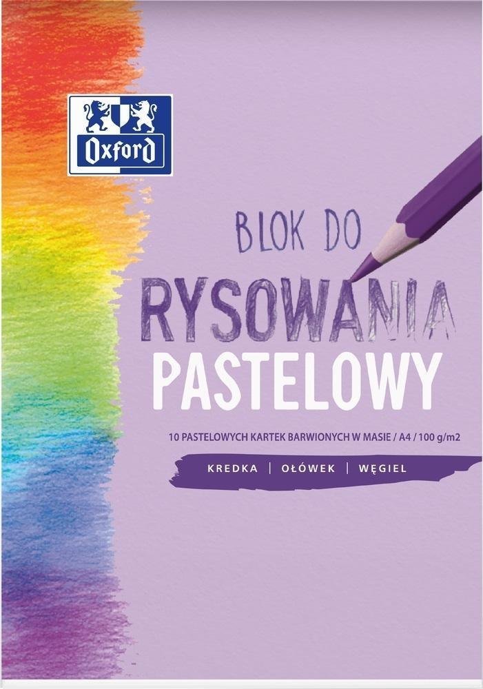 Oxford Blok rysunkowy A4/10K pastelowy (20szt) OXFORD