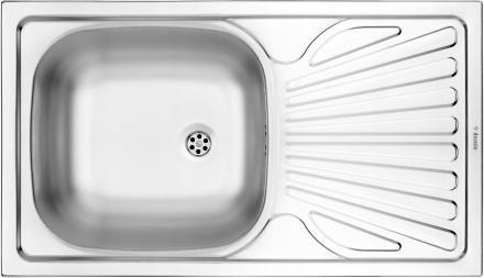 Zlewozmywak Deante kuchenny stalowy wpuszczany 1-kom 76 x 43 cm