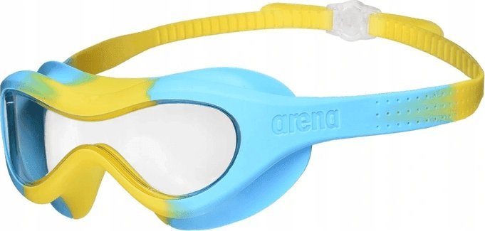 Arena Okulary/Maska Pływackie Dziecięce na Basen Arena Spider Yellow Blue
