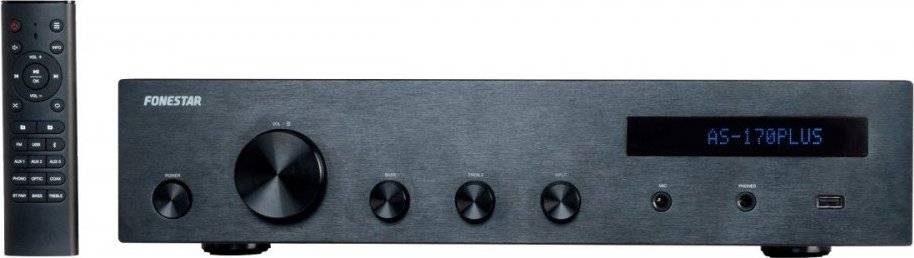 Tuner TV Fonestar Amplituner Hi-Fi Bluetooth / Radio FM / USB Wzmacniacz stereo Hi-Fi Fonestar AS-170PLUS