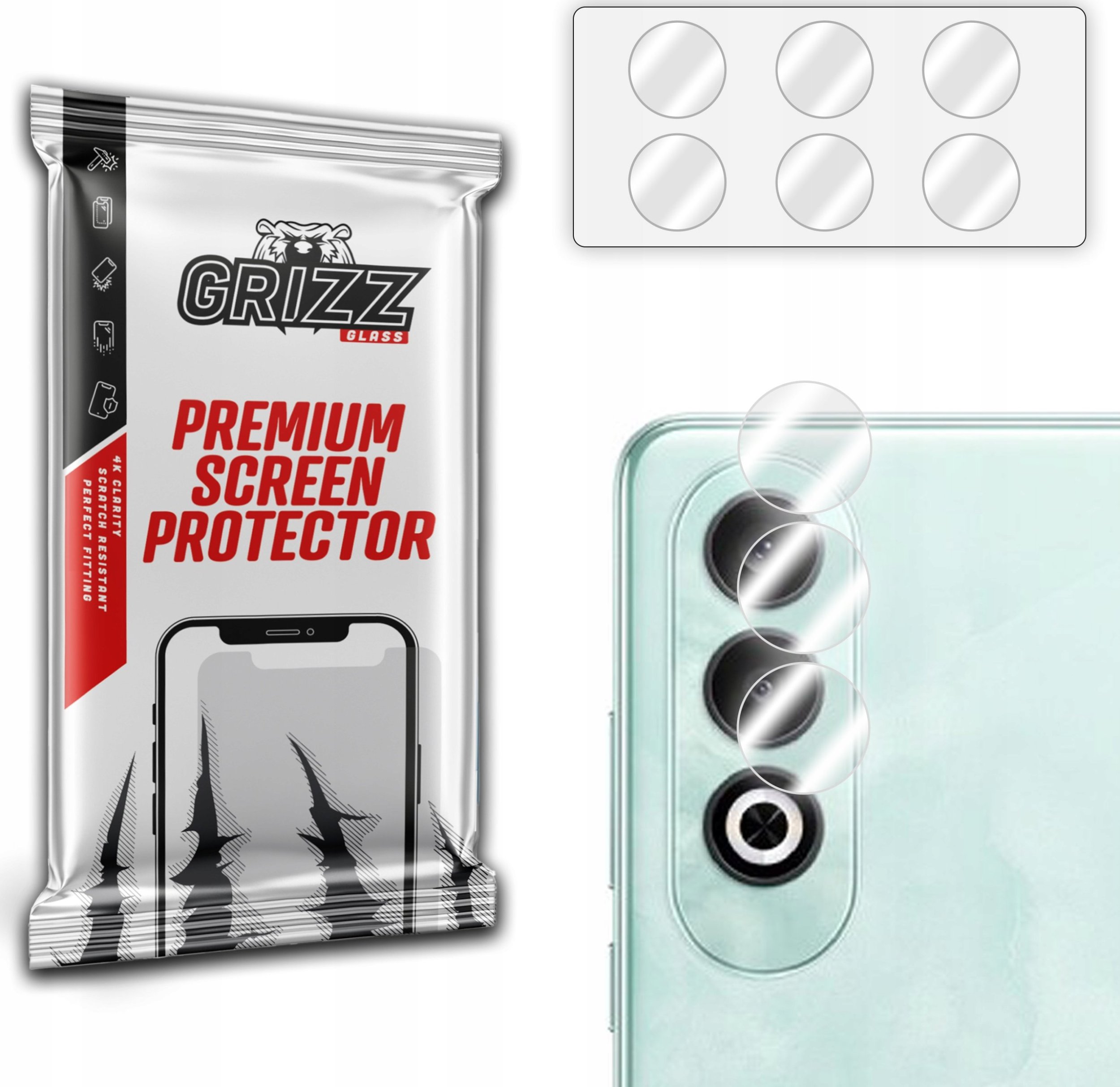 GrizzGlass Szkło na aparat GrizzGlass HybridGlass Camera do OnePlus Nord CE 4