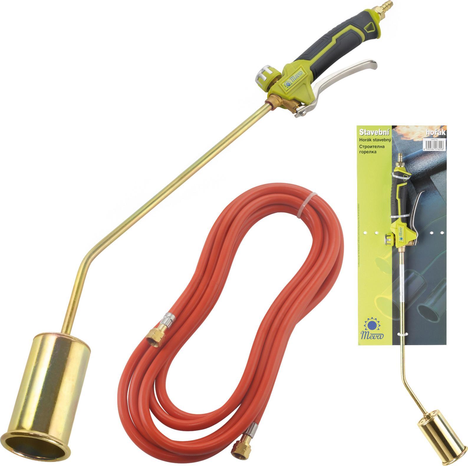 Meva Palnik gazowy dekarski budowlany do izolacji papy gaz LPG 35 kW + WĄŻ GAZOWY 5m Palnik gazowy dekarski budowlany do izolacji papy gaz LPG 35 kW +