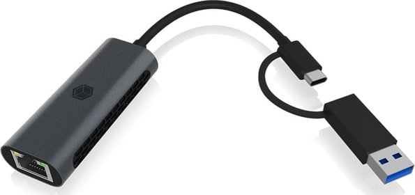 Adapter AV Icy Box Adapter IcyBox USB3.2 Gen1 Type-A, Type-C 2.5GB Ethernet LAN retail