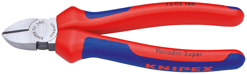 Knipex Szczypce tnące boczne z rękojeścią wielokomponentową 160mm (70 02 160)