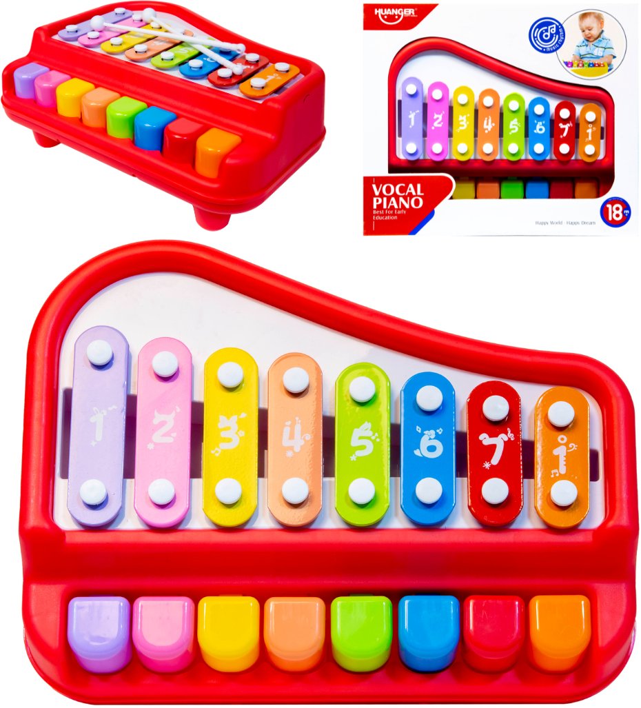 Edukacyjne organki, cymbałki czerwone