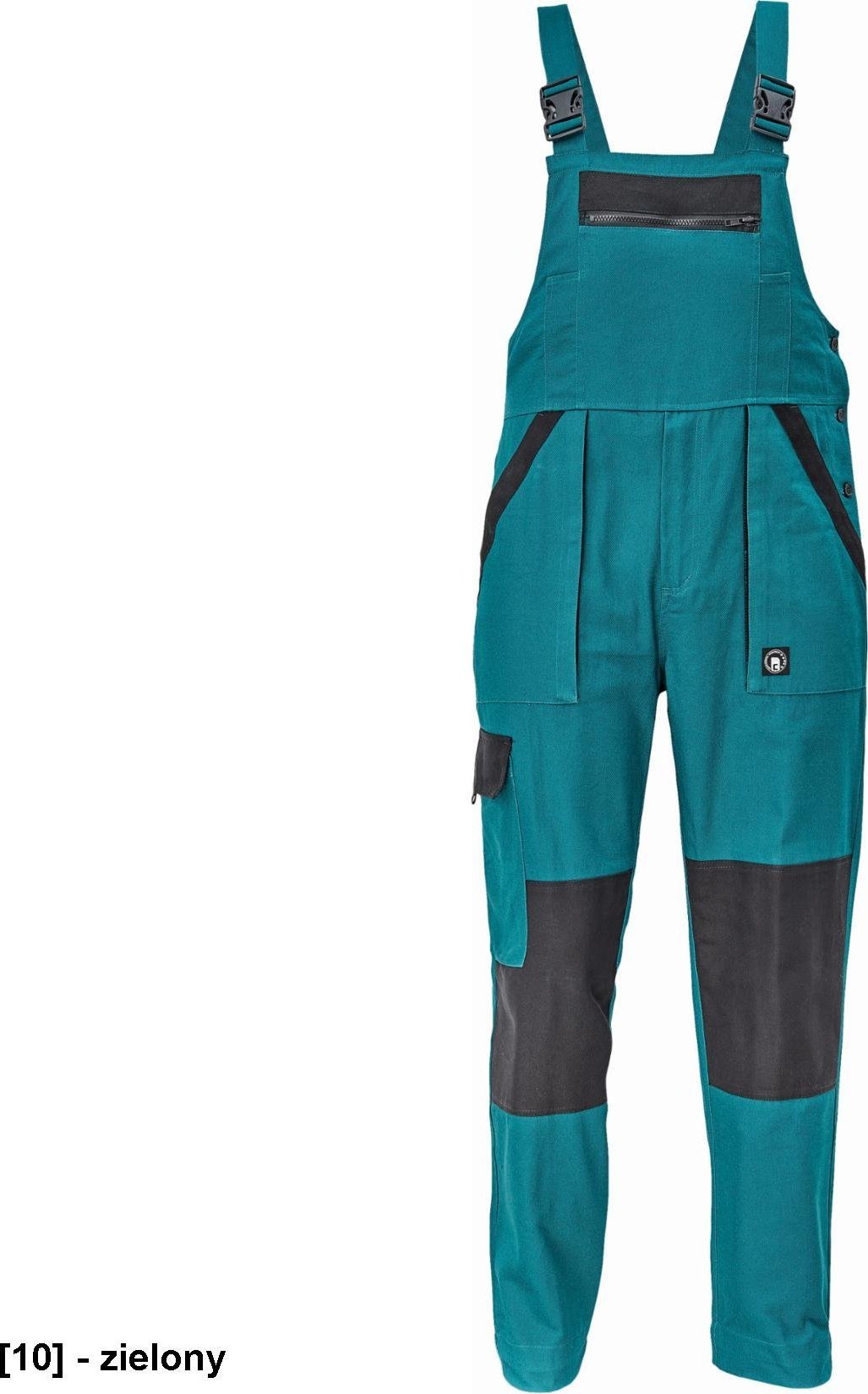 CERVA MAX NEO - ogrodniczki - zielony 50