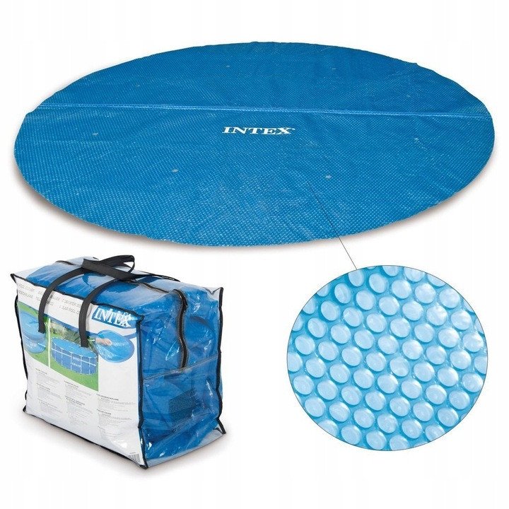 Plandeka pokrywa folia solarna do basenu o średnicy 488cm Intex 29024 28014