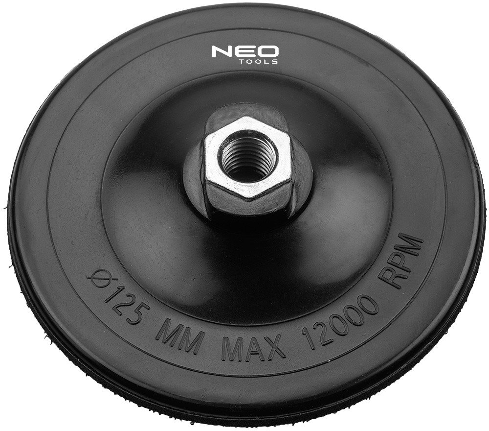 Tarcza mocująca z rzepem 125 mm x 4 mm, gwint M14