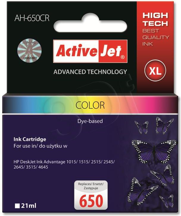 Tusz Activejet tusz AH-650CR / CZ102AE (color)