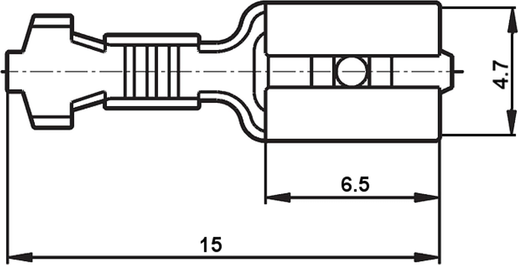 DAX KONEKTOR ŻEŃSKI KSG-4.7/1.0*P100