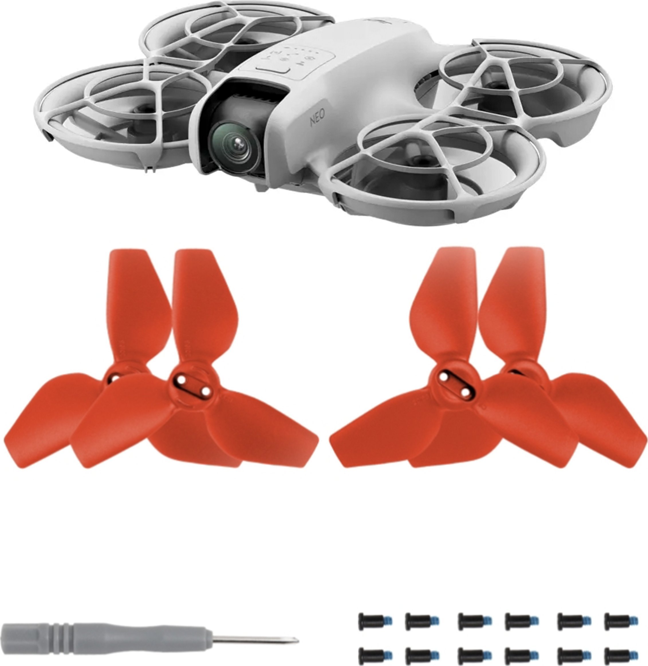 SunnyLife ŚMIGŁA DO DRONA DJI NEO ZESTAW 4 SZTUKI 2XCW + 2XCCW RED - KOD 2016S