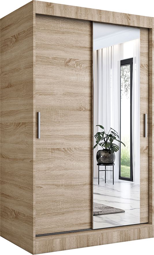 Elior Szafa przesuwna w odcieniu dąb sonoma 120 - Palmira 3X