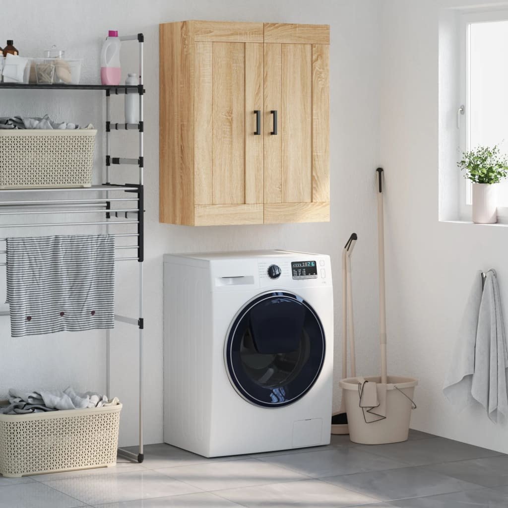 vidaXL Szafka wisząca, dąb sonoma, 69,5x34x90 cm