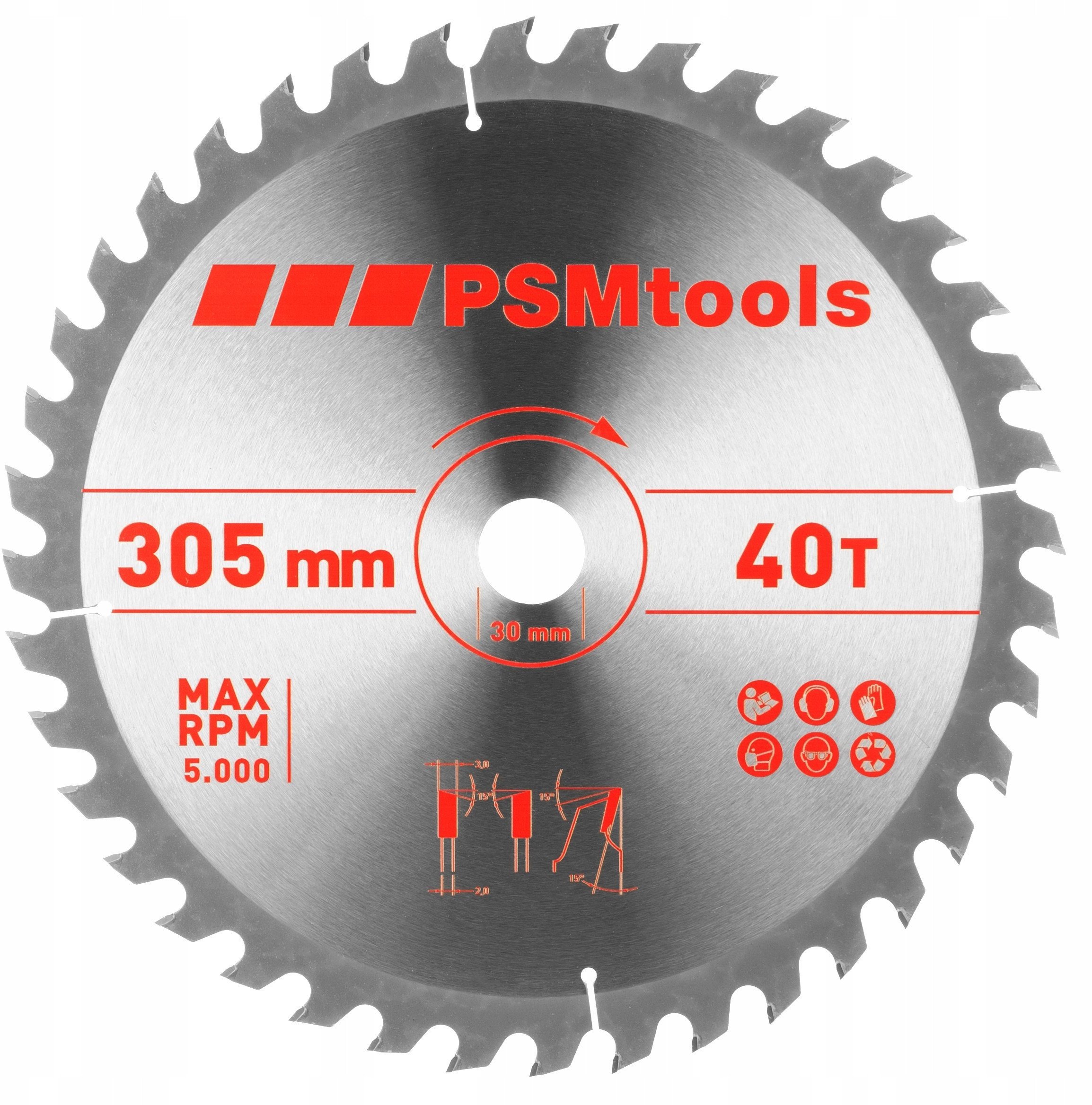 kpl dwóch tarcz hm 305x30mm 24/40z