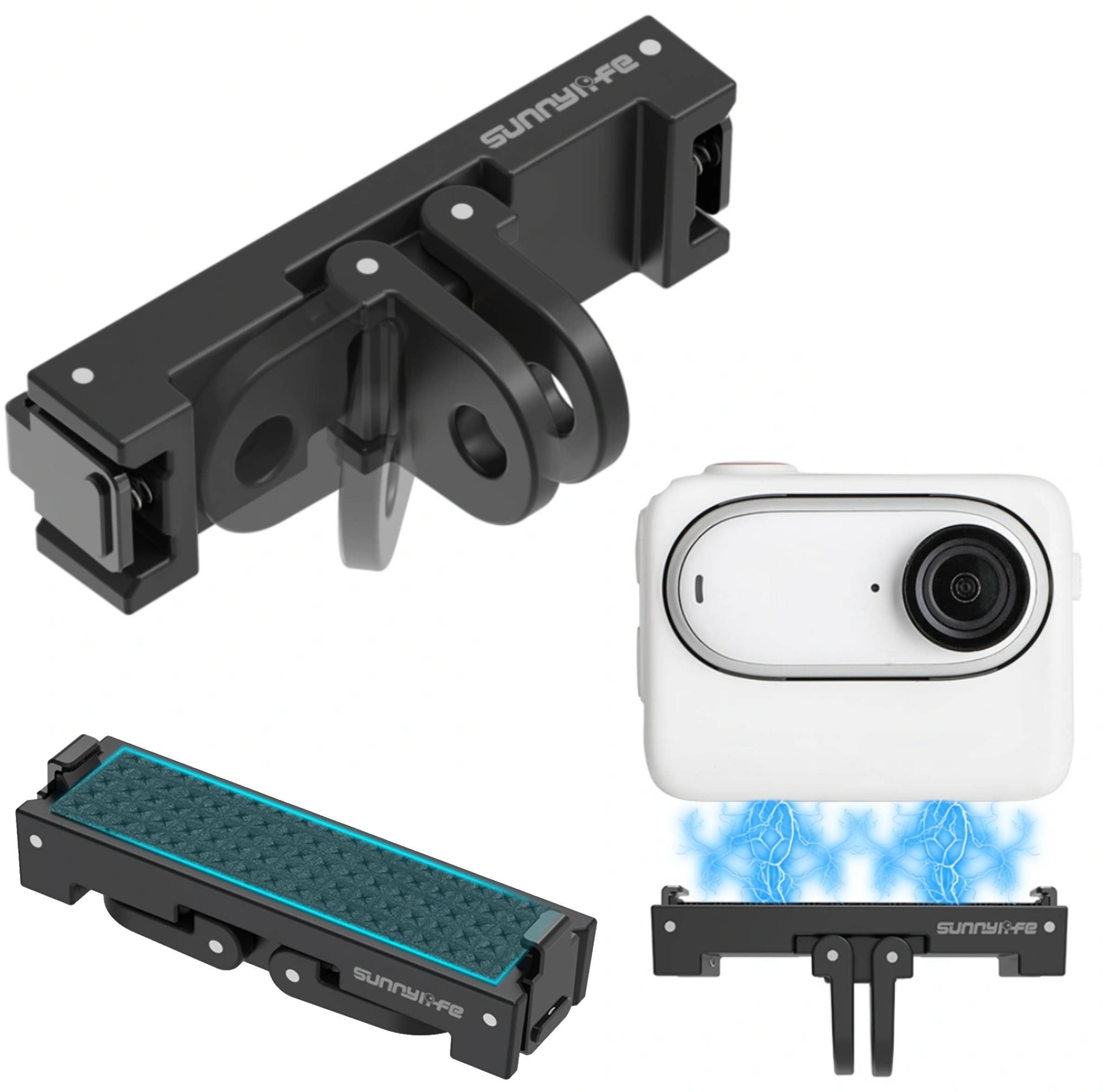 MOCOWANIE SZYBKOZŁĄCZKA DO SZYBKIEGO MONTAŻU 1/4'' SUNNYLIFE DO INSTA360 GO 3 / GO 3S