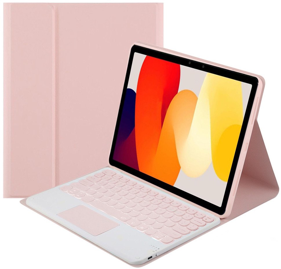 Etui klawiatura Bluetooth do Redmi Pad SE (Różowa)