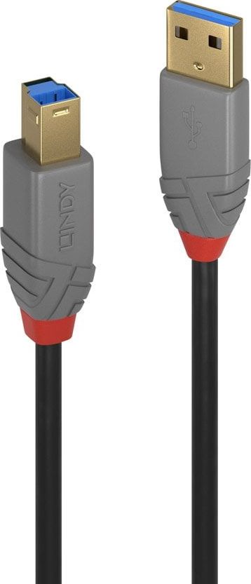 Kabel USB Lindy USB-A - USB-B 5 m Czarny (36744)