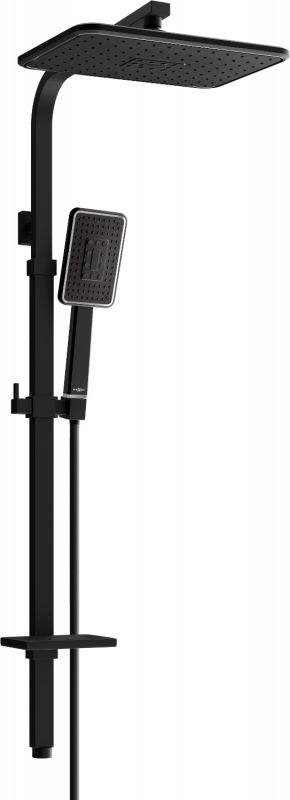Zestaw prysznicowy Mexen Mexen Q54 kolumna prysznicowa czarna/chrom - 798545495-71