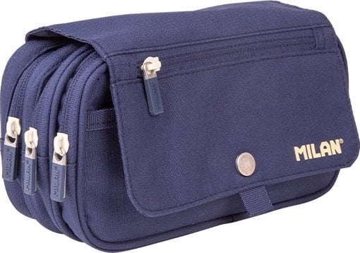 Piórnik Teka Piórnik 3 komory z klapk± 1918 niebieski MILAN