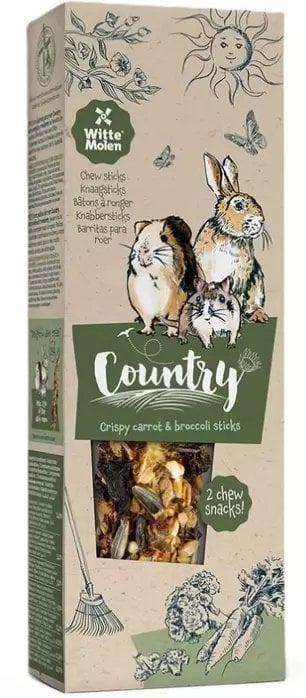 Witte Molen COUNTRY KOLBY GRYZOŃ 110g 2szt CARROT & BROCCOLI /8
