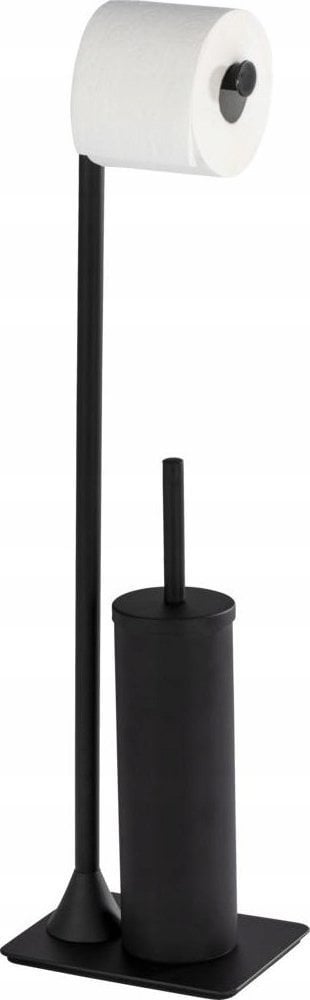 Wenko Stojak na szczotkę wc i papier toaletowy HELLA, kolor czarny, WENKO