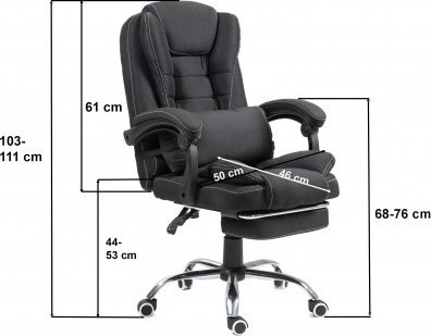 Fotel biurowy NBR003 brązowy NBR003