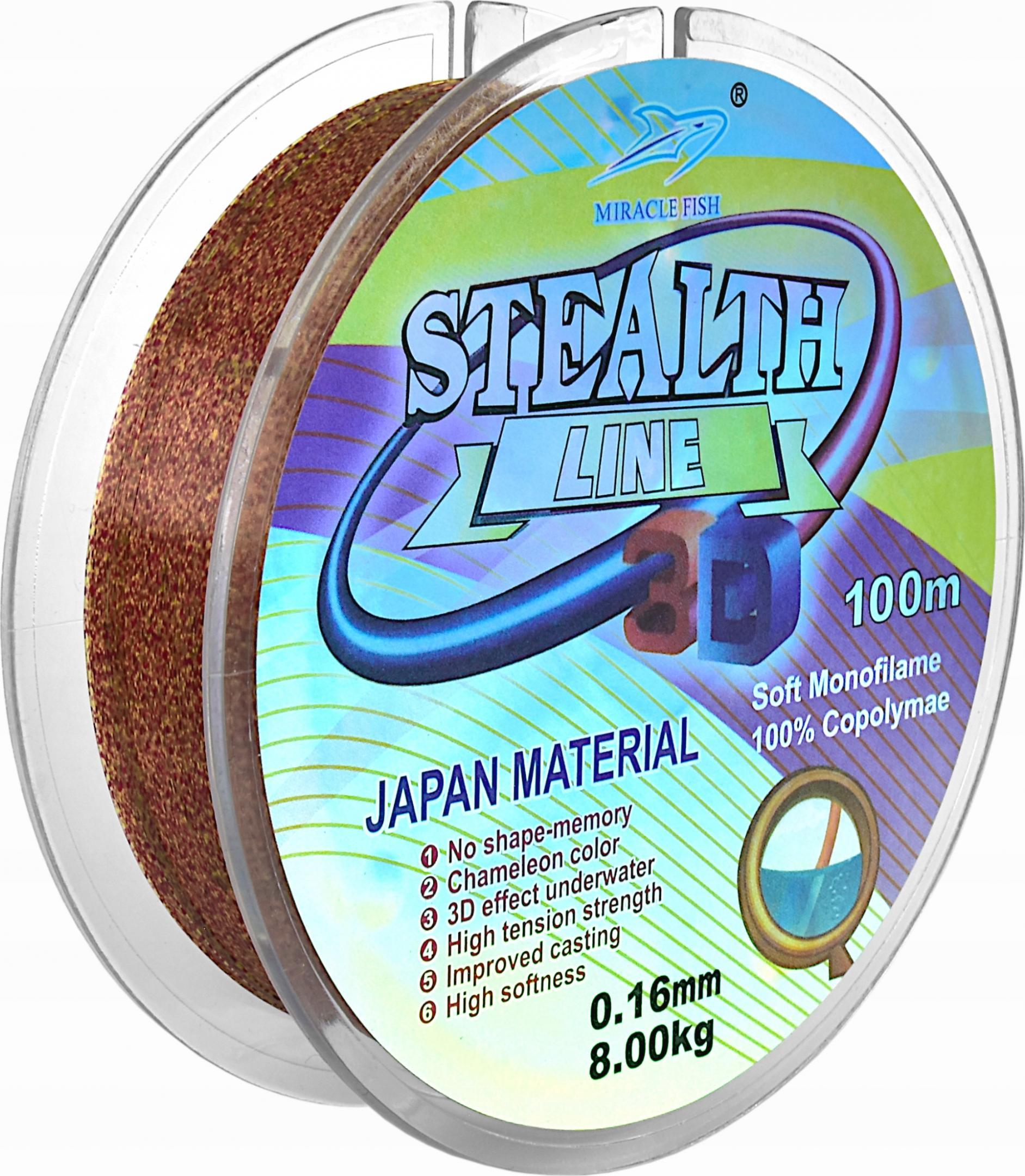 Miracle Fish HAISHIDA ŻYŁKA 3 D STEALTH LINE 0,20 mm 10 kg