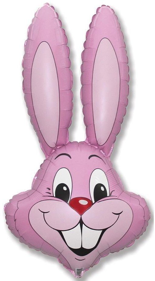 Balon foliowy 61cm Rabbit jasnoróżowy