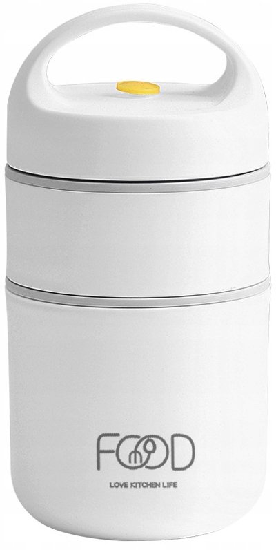 Duży szczelny pojemnik na żywność na zupę obiad zakręcany z uszczelką 680ML