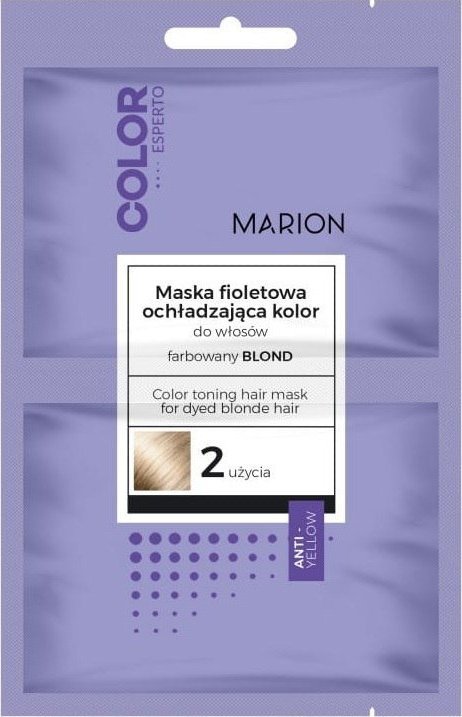 Marion Marion Color Esperto maska fioletowa ochładzająca kolor do włosów farbowanych na blond 2x20ml