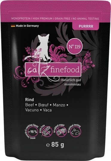 Catz Finefood Catz Finefood Purrrr N.119 Wołowina saszetka 85g