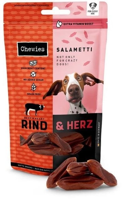 Chewies Beef Salametti wołowina z sercami 60g
