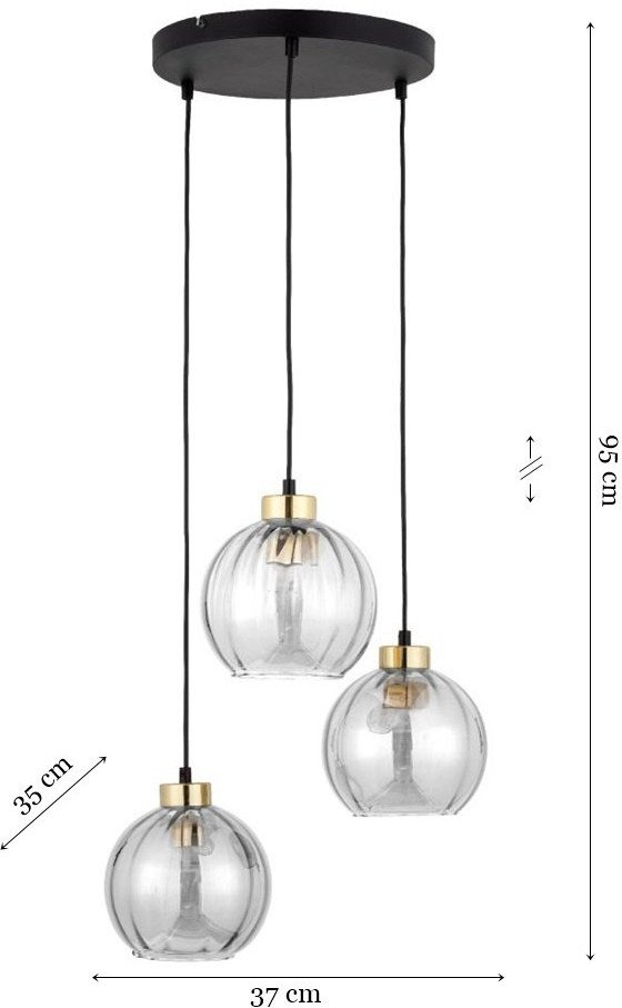 Lampa wisząca DEVI TRANSPARENT 4579 TK Lighting