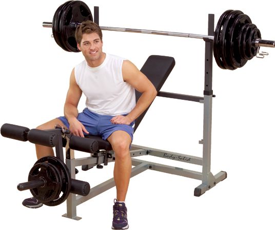 Body-Solid Ławka ze stojakiem do ćwiczeń GDIB46L Profesjonalna (1289)