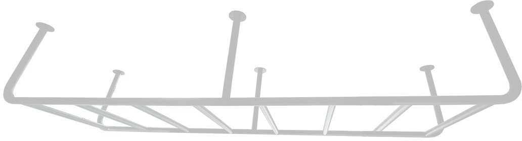 Drabinka gimnastyczna sufitowa Slim metalowa biała 200x40 cm do ćwiczeń