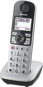 Telefon stacjonarny Panasonic KX-TGE510GS bezprzewodowy telefon DECT srebrny-czarny