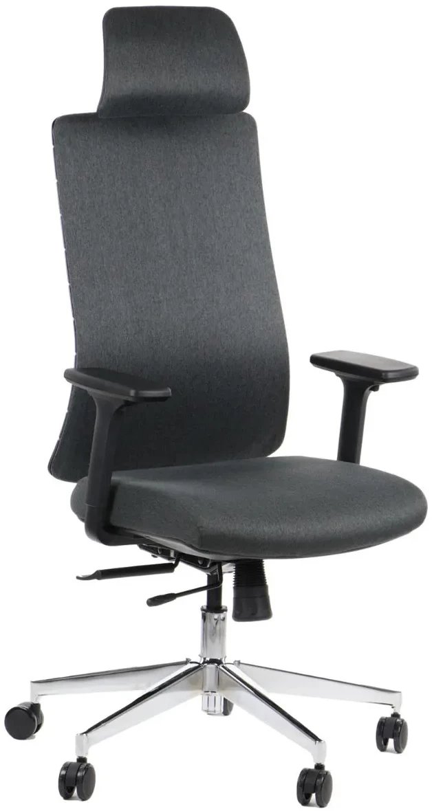 Fotel biurowy AKCENT F grafitowy STEMA